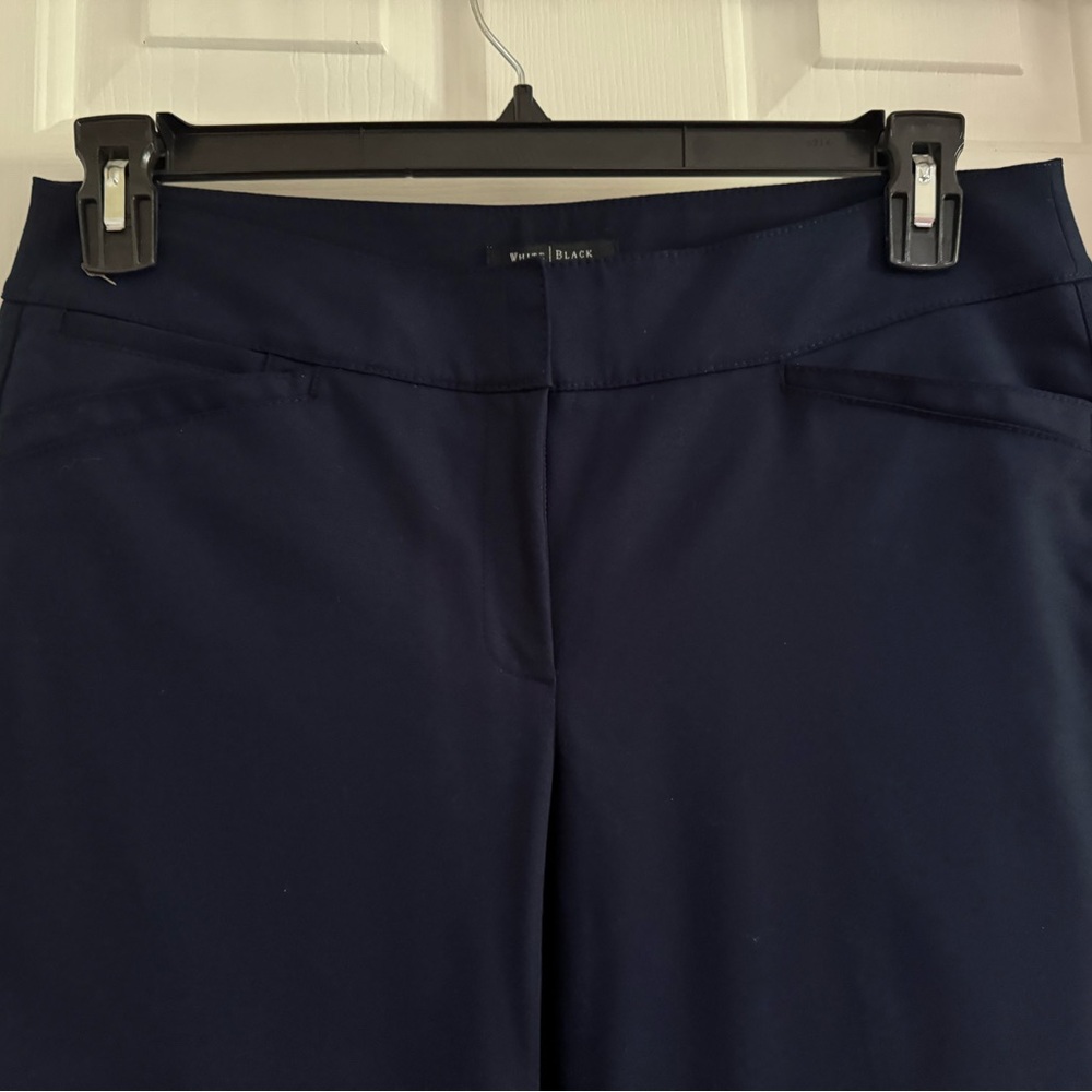 White House Black Market Navy Boot Cut Pants in size 8R - Picture 4 of 6